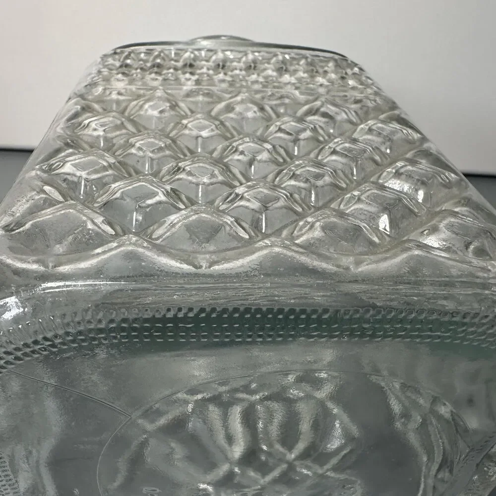 Vintage Anchor Hocking Wexford Glass Canister Cottagecore Circa 1967-1998